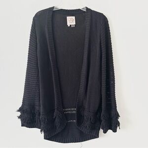 Chaser Fringe Cardigan Sweater
